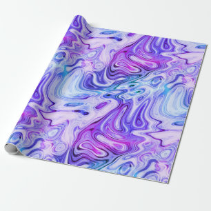 Papier Cadeau murmure fantomatique, marbrage pastel :