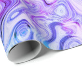 Papier Cadeau murmure fantomatique, marbrage pastel : (Coin rond)