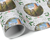 Papier Cadeau Murray Clan's Bothwell Castle Vintage Christmas (Coin rond)