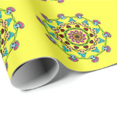 Papier Cadeau mushroom madness (Coin rond)