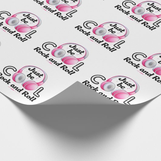 Papier Cadeau Music Lover Just Be Cool Rock and Roll (Coin)
