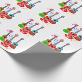 Papier Cadeau Music musical ukulele (Coin)