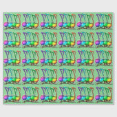 Papier Cadeau Music Notes Party (Plat)