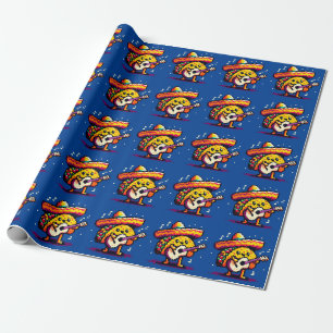 Papier Cadeau Musical Taco - Drôle Pixel Art Mariachi Design