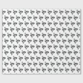 Papier Cadeau Musician Music Note Pattern Heart (Plat)