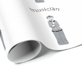 Papier Cadeau musicien (Coin rond)
