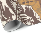 Papier Cadeau Musicien de jazz (Coin rond)