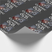 Papier Cadeau Musicien guitariste classique d'antan (Coin)