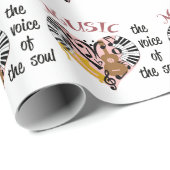 Papier Cadeau Musique (Coin rond)