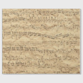 Papier Cadeau Musique Antique (Plat)
