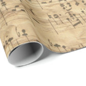 Papier Cadeau Musique Antique (Coin rond)