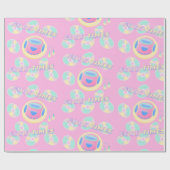 Papier Cadeau musique bon temps motif (Plat)