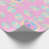 Papier Cadeau musique bon temps motif (Coin)