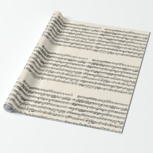 Papier Cadeau musique de feuille