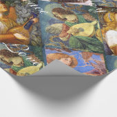 PAPIER CADEAU MUSIQUE FABRIQUANT DES ANGELS NOËL, JOYER L'AMOUR (Coin)