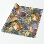 PAPIER CADEAU MUSIQUE FABRIQUANT DES ANGELS NOËL, JOYER L'AMOUR (Déroulé)