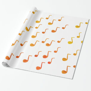Papier Cadeau Musique, Golden Notes