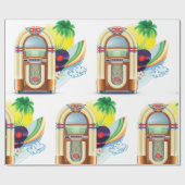 Papier Cadeau Musique Jukebox (Plat)