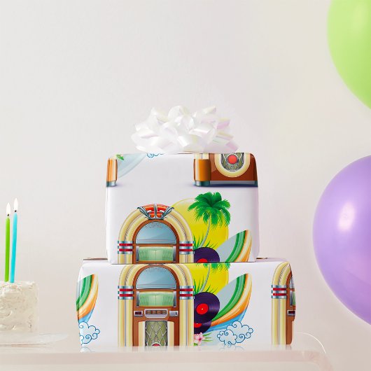 Papier Cadeau Musique Jukebox