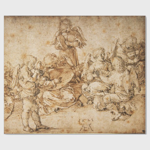 Papier Cadeau Musique Making Angels par Albrecht Durer