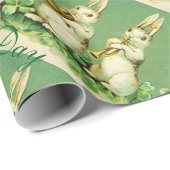 Papier Cadeau Musique Making Rabbits /St Patrick's Day Orchestra (Coin rond)