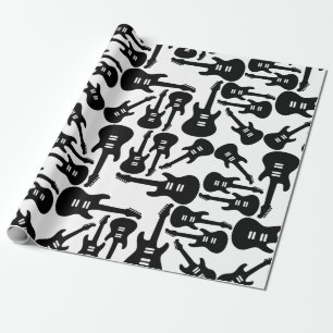 Papier Cadeau Musique Motif de guitare électrique sur mesure