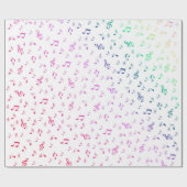 Papier Cadeau musique, musique, note, mélodie, noir, son, clef, (Plat)