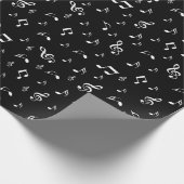 Papier Cadeau musique, note, clef, bande, symbole, brillant, élé (Coin)