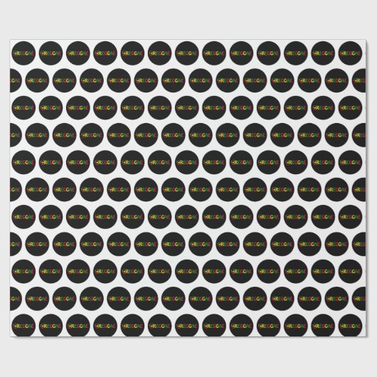 Papier Cadeau Musique reggae (Plat)