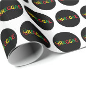 Papier Cadeau Musique reggae (Coin rond)