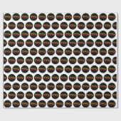 Papier Cadeau Musique reggae - model2b-circle-black (Plat)
