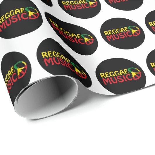 Papier Cadeau Musique reggae - model2b-circle-black (Coin rond)