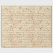 Papier Cadeau Musique Vintage (Plat)