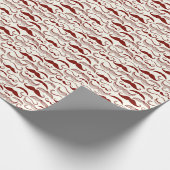Papier Cadeau Mustache motif, style rétro 3 (Coin)