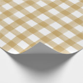 Papier Cadeau Mustard Jaune Anglais Pays Chèque Cadeau Plaid (Coin)