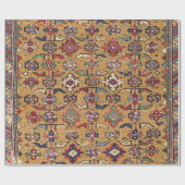 Papier Cadeau Mustard Khyrdagyd 19e siècle Rouge foncé coloré (Plat)