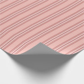 Papier Cadeau Muted Pink Stripes Classic (Coin)