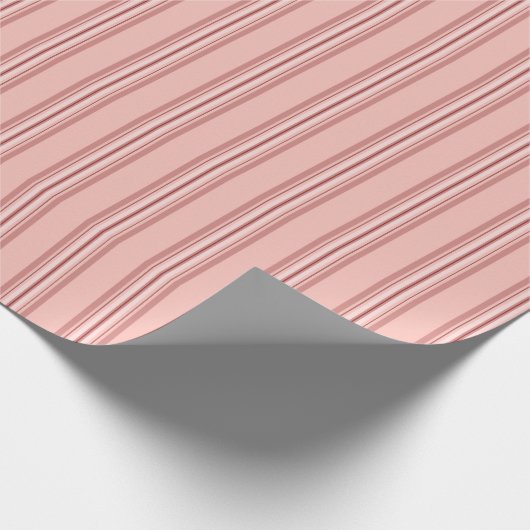 Papier Cadeau Muted Pink Stripes Classic (Coin)