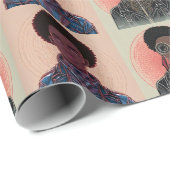 Papier Cadeau MutedColor Afrofuturist Kings (Coin rond)