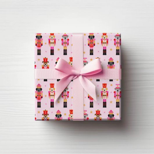 Papier Cadeau Muttcracker Christmas - Pink Dog Nutcrackers