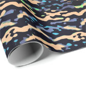 Papier Cadeau MVB Cameo Masculine bleu 2 Design (Coin rond)