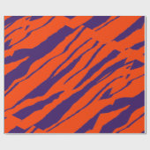 Papier Cadeau MVB Tiger Stripes Design- Orange & Violet (Plat)