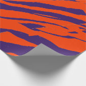 Papier Cadeau MVB Tiger Stripes Design- Orange & Violet (Coin)