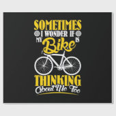 Papier Cadeau My Bike Thinking About (Plat)