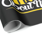 Papier Cadeau My Bike Thinking About (Coin rond)