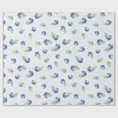 Papier Cadeau Myrtilles Fruit Anniversaire (Plat)