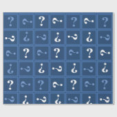 Papier Cadeau Mystère bleu (Plat)