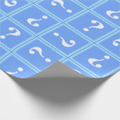 Papier Cadeau Mystère bleu ciel (Coin)