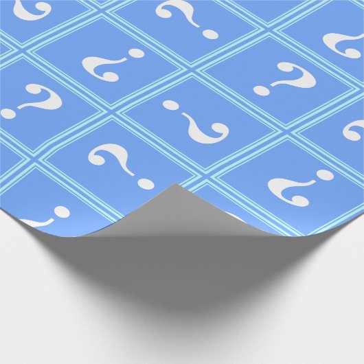 Papier Cadeau Mystère bleu ciel (Coin)