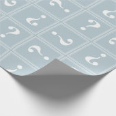 Papier Cadeau Mystère bleu glace (Coin)